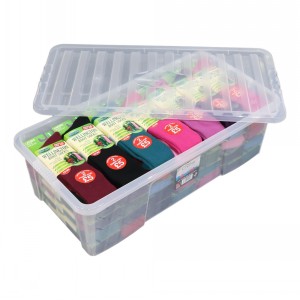 Wham Crystal Plastic Storage Box & Lid Size 17 (62 Litre)